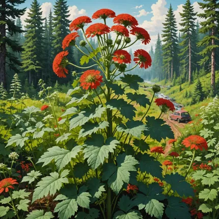 Самые опасные цветы России: Борщевик и болиголов