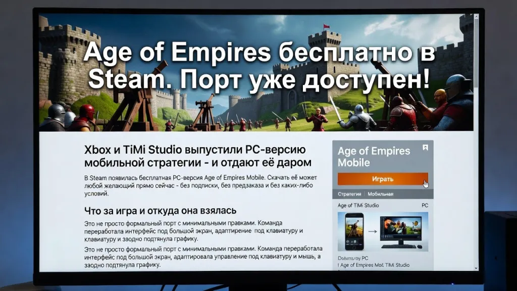 Age of Empires бесплатно в Steam. Порт уже доступен!