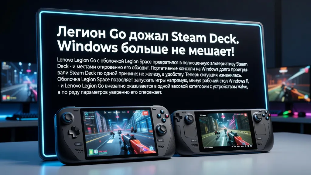 Legion Go дожал Steam Deck. Windows больше не мешает!